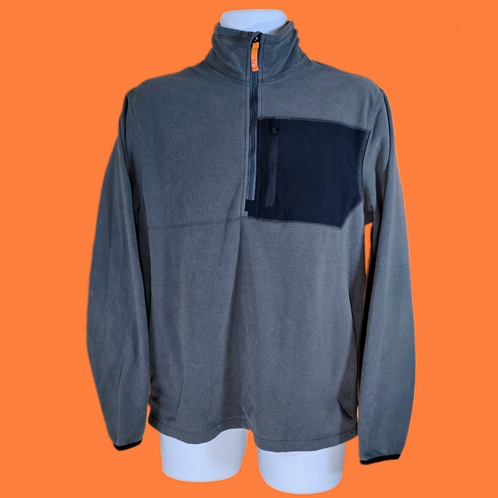 Timberland Zip-Up Mock-Neck Sweatshirt
